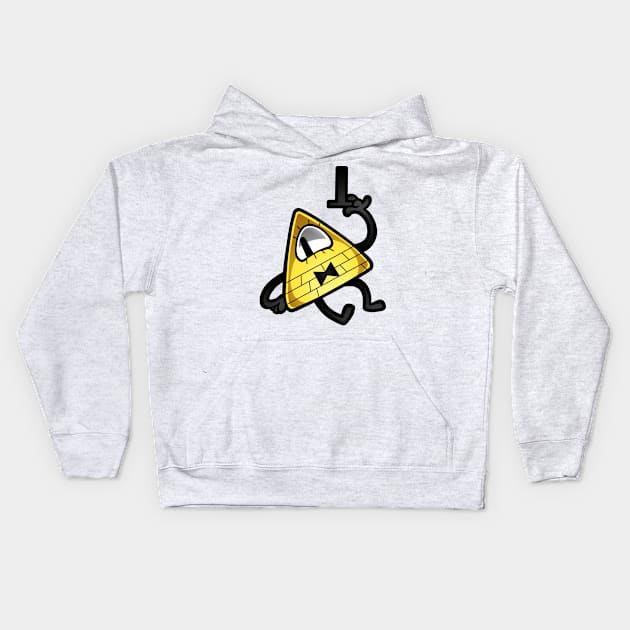 Bill Cipher Kids Hoodie by PrinceofSpirits